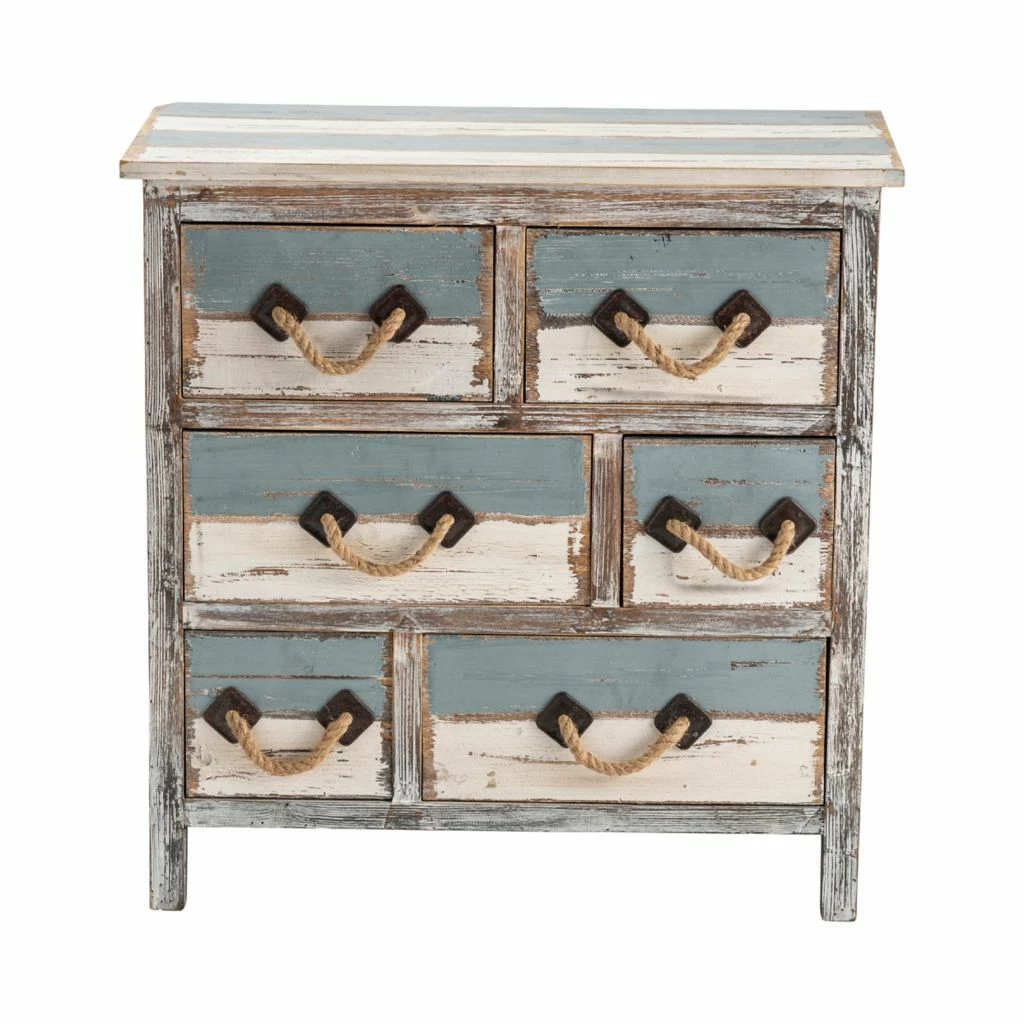 Crestview Collection Nantucket Weathered Wood Chest, 6-Drawer, CVFZR1244 3 Crestview Collection Nantucket Weathered Wood Chest, 6-Drawer, CVFZR1244