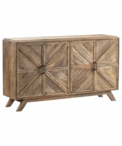 Crestview Collection 4-Door Asterisk Mango Wood Sideboard, CVFNR754