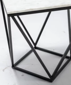 Crestview Collection Marble End Table, CVFNR929