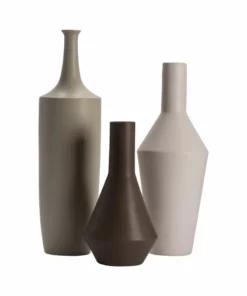 Crestview Collection Ceramic Finish Vases, Set of 3