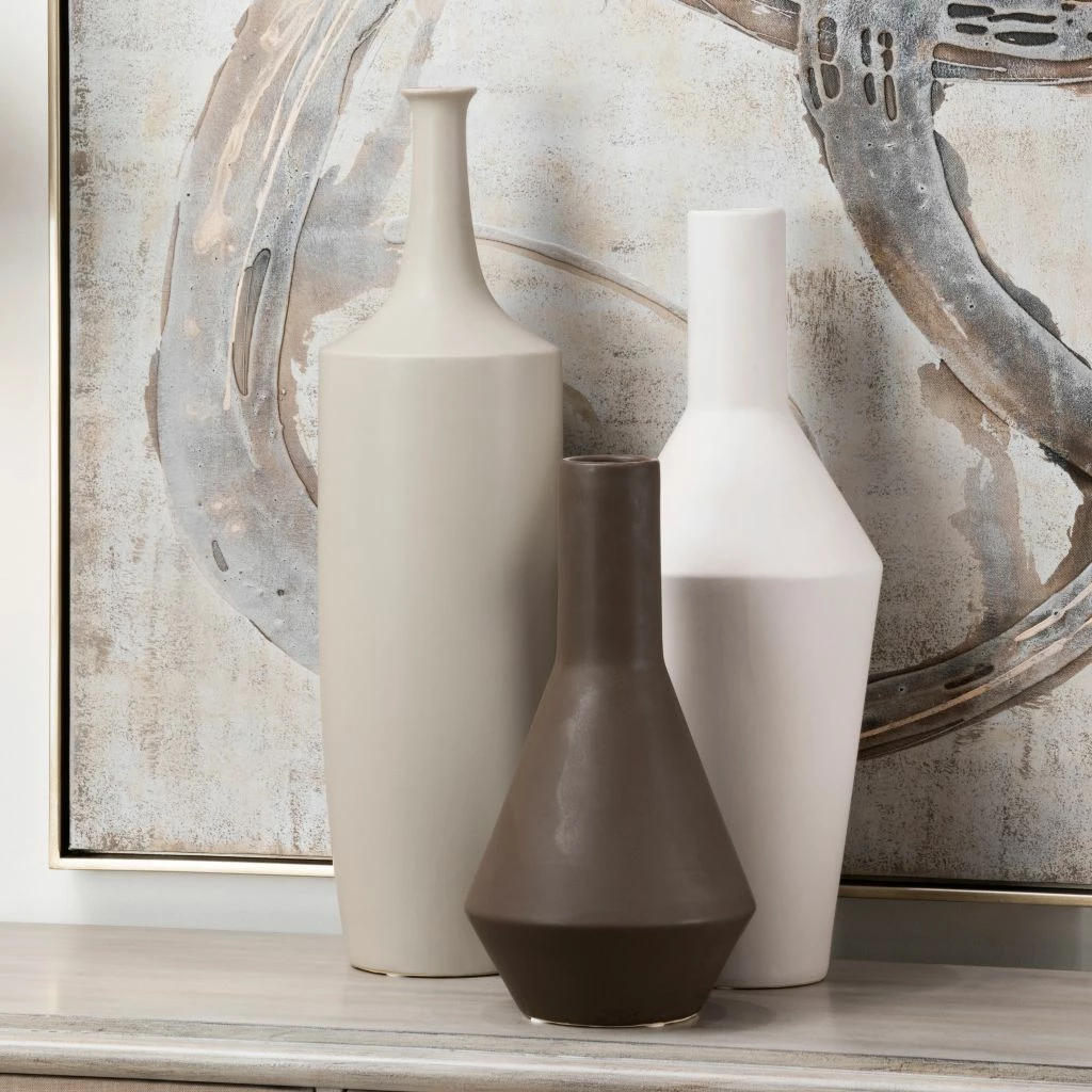 Crestview Collection Ceramic Finish Vases, Set of 3 4 Crestview Collection Ceramic Finish Vases, Set of 3 - Image 2