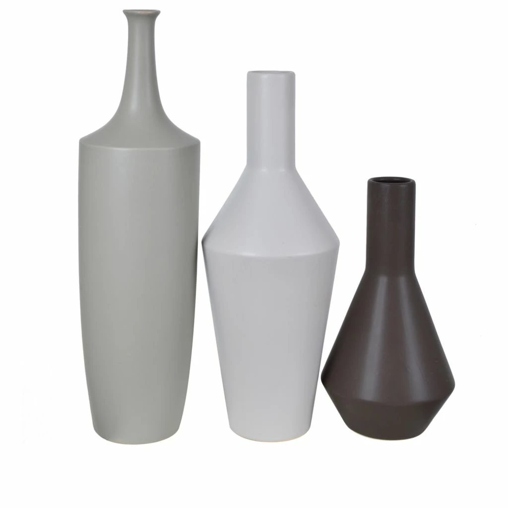 Crestview Collection Ceramic Finish Vases, Set of 3 5 Crestview Collection Ceramic Finish Vases, Set of 3 - Image 3