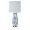 Crestview Collection Marley Blue Swirled Ceramic Table Lamp, CVAZP027 -Crestview Collection Shop 1713152