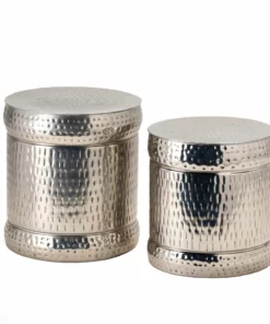 Crestview Collection Stool Set, Set of 2, EVFNR1022SL