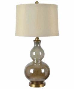 Crestview Collection Berkely Glazed Double Gourd Lamp, CVAZBS079