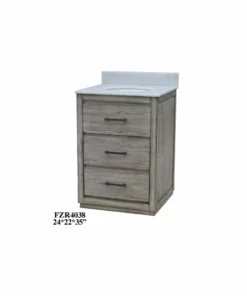 Crestview Collection 2-Drawer Richmond Vanity Sink, 24 in., CVFZR4038