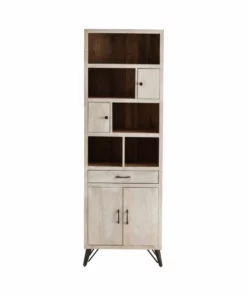 Crestview Collection Fairhope Tall Display Curio Cabinet, CVFNR886